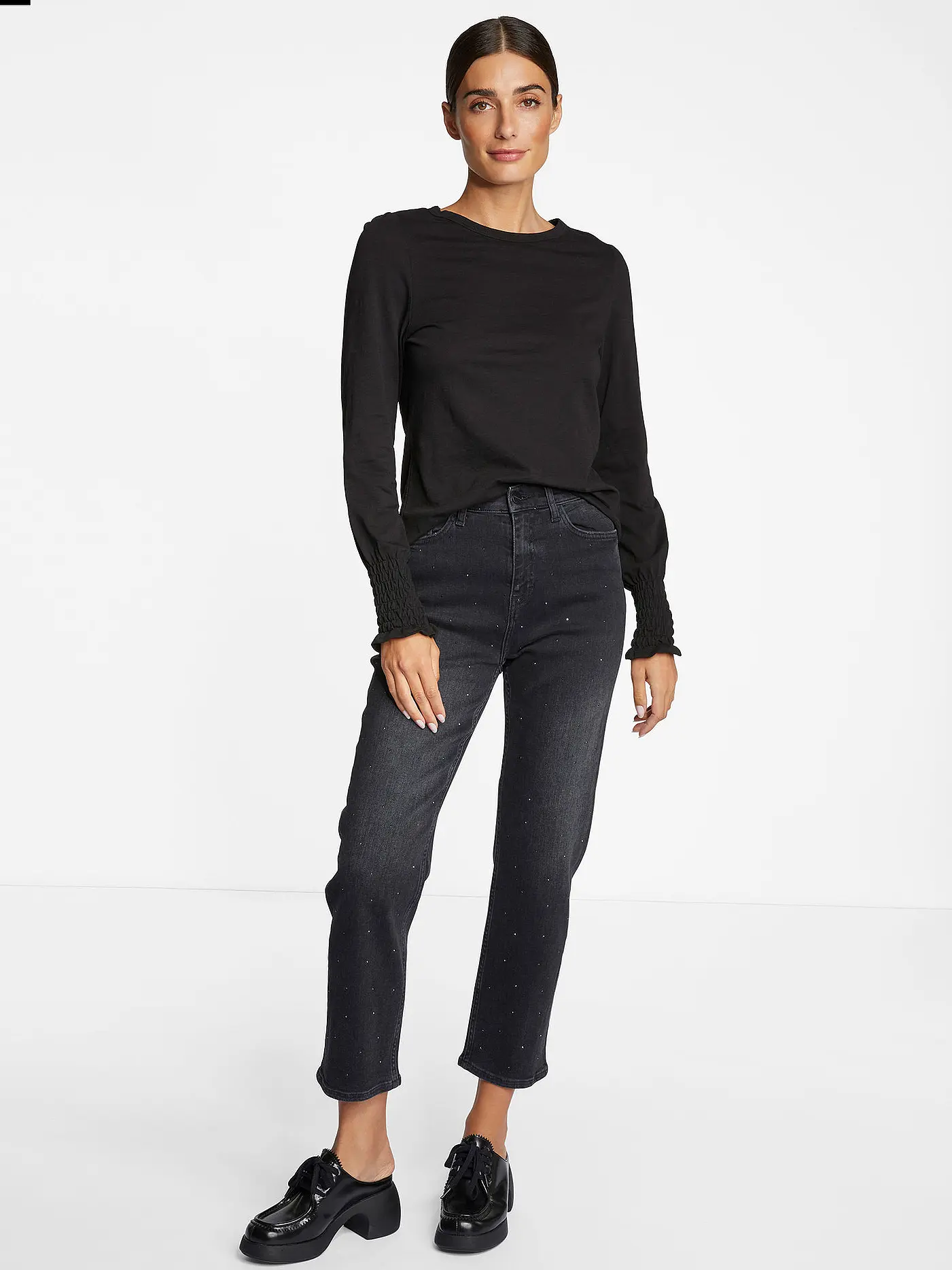 RICH & ROYAL | Langarmshirt | schwarz
